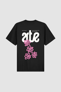 Arte Antwerp - Flowers Back T-shirt - Black T-Shirts Arte Antwerp