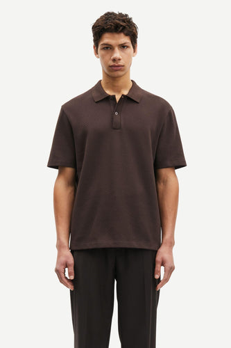 Samsøe Samsøe - Sajase Polo 15323 - Chocolate Torte T-Shirts Samsøe Samsøe