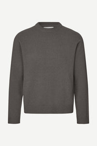 Samsøe Samsøe - Sylli Crew Neck 132 - Volcanic Ash Pullover Samsøe Samsøe