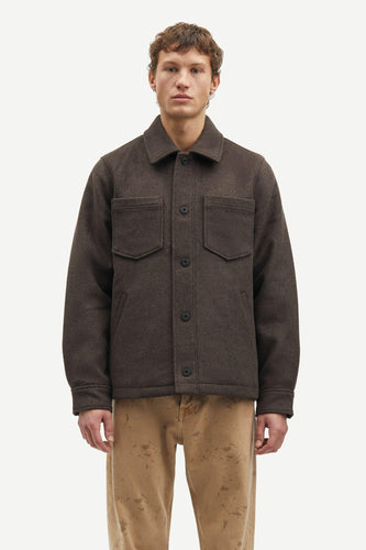 Samsøe Samsøe - Pally Shirt Jacket 1416 - Chocolate Torte Jacken Samsøe Samsøe