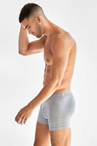 Bread & Boxers - 3-Pack Boxer Brief - Grey Melange Accessoires Bread & Boxers