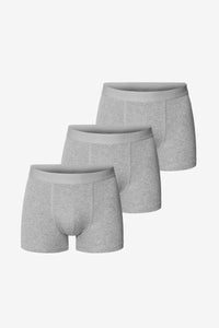 Bread & Boxers - 3-Pack Boxer Brief - Grey Melange Accessoires Bread & Boxers