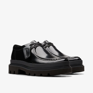 Clarks - Badell Seam - Schwarzes Leder Schuhe Clarks