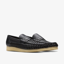 Laden Sie das Bild in den Galerie-Viewer, Clarks - WB Penny Weave - Schwarzes Leder Schuhe Clarks
