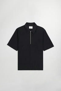 NN07 - Bruno 5719 Half-Zip Polo - Black T-Shirts NN07
