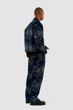 Laden Sie das Bild in den Galerie-Viewer, Arte Antwerp - Flower Stitch Pants - Navy Hosen Arte Antwerp
