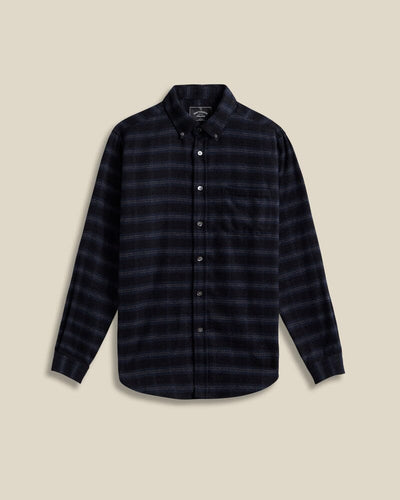 Portuguese Flannel - Cachal - Black/Blue Hemden Portuguese Flannel