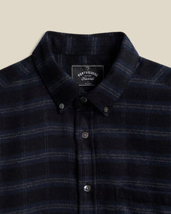 Portuguese Flannel - Cachal - Black/Blue Hemden Portuguese Flannel