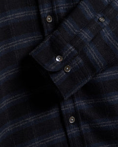 Portuguese Flannel - Cachal - Black/Blue Hemden Portuguese Flannel