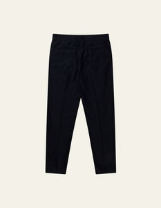 Les Deux - Como Reg Wool Suit Pants - Dark Navy Melange Hosen Les Deux