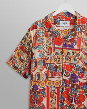 Laden Sie das Bild in den Galerie-Viewer, Wax London - Didcot Shirt Red/Multi Abstract Tile Hemden Wax London
