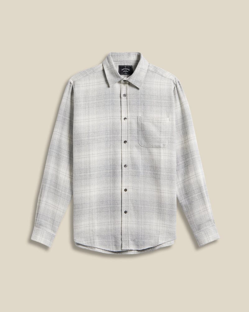 Portuguese Flannel - Fabri - Grey/White Hemden Portuguese Flannel