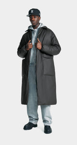 Daily Paper - Jet Rano Puffer Coat - Black Jacken Daily Paper