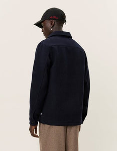 Les Deux - Jason Wool Overshirt 2.0 - Dark Navy Jacken Les Deux