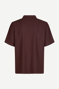 Samsøe Samsøe - Saolli HZ polo 15100 - Brown Stone T-Shirts Samsøe Samsøe