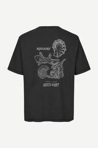 Samsøe Samsøe - Sawind T-Shirt 14508 - Black Fossil T-Shirts Samsøe Samsøe