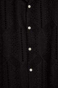 Portuguese Flannel - Sofa Towel - Black Hemden Portuguese Flannel