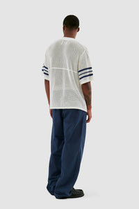 Arte Antwerp - Shane Knit Stripe Shirt - White T-Shirts Arte Antwerp