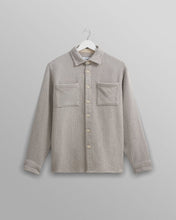 Laden Sie das Bild in den Galerie-Viewer, Wax London - Whiting Overshirt Blue/Ecru Stepney Hemden Wax London
