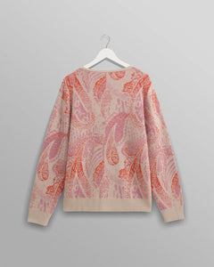 Wax London - Alban Cardigan Paisley - Pink Pullover Wax London