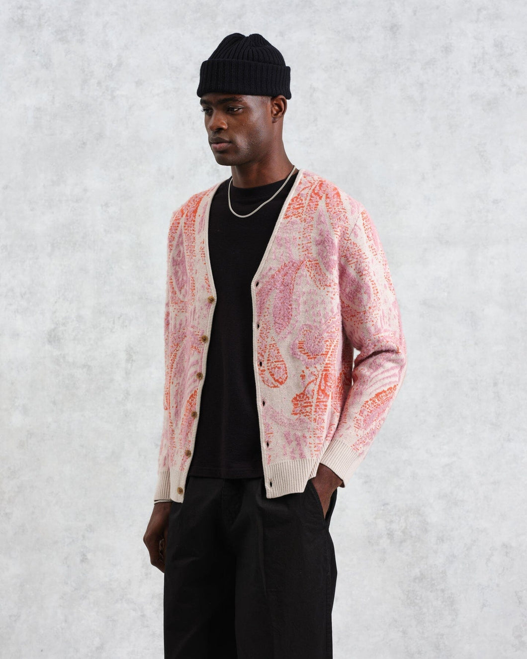 Wax London - Alban Cardigan Paisley - Pink Pullover Wax London