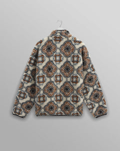 Wax London - Camley Fleece - Ecru Tile Print Pullover Wax London