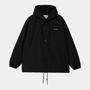 Carhartt WIP - Hooded Coach Jacket - Black Jacken Carhartt WIP