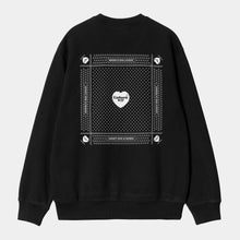 Laden Sie das Bild in den Galerie-Viewer, Carhartt WIP - Heart Bandana Sweat - Black Sweatshirts Carhartt WIP
