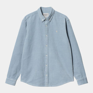 Carhartt WIP - L/S Madison Cord Shirt - Dusty Ice/Wax Hemden Carhartt WIP