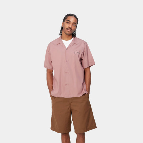 Carhartt WIP - S/S Delray Shirt - Glassy Pink Hemden Carhartt WIP