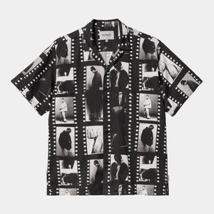 Carhartt WIP - S/S Photo Strip Shirt - Black / White Hemden Carhartt WIP