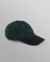 Laden Sie das Bild in den Galerie-Viewer, Wax London - Spencer Corduroy Sports Cap - Green/Navy Caps Wax London
