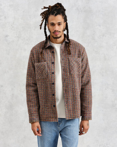 Wax London - Whiting Mini Check Overshirt - Multicolour Hemden Wax London